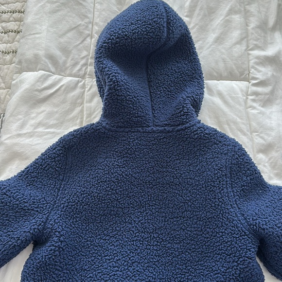 Cozy Navy Blue Kids Hoodie - Picture 2 of 5